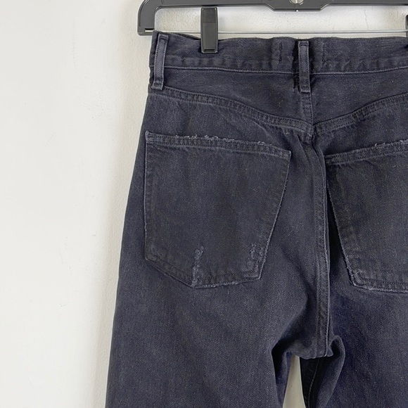Agolde 90’s Pinch Waist High Rise Straight Jeans Size 25 Black - Picture 6 of 11